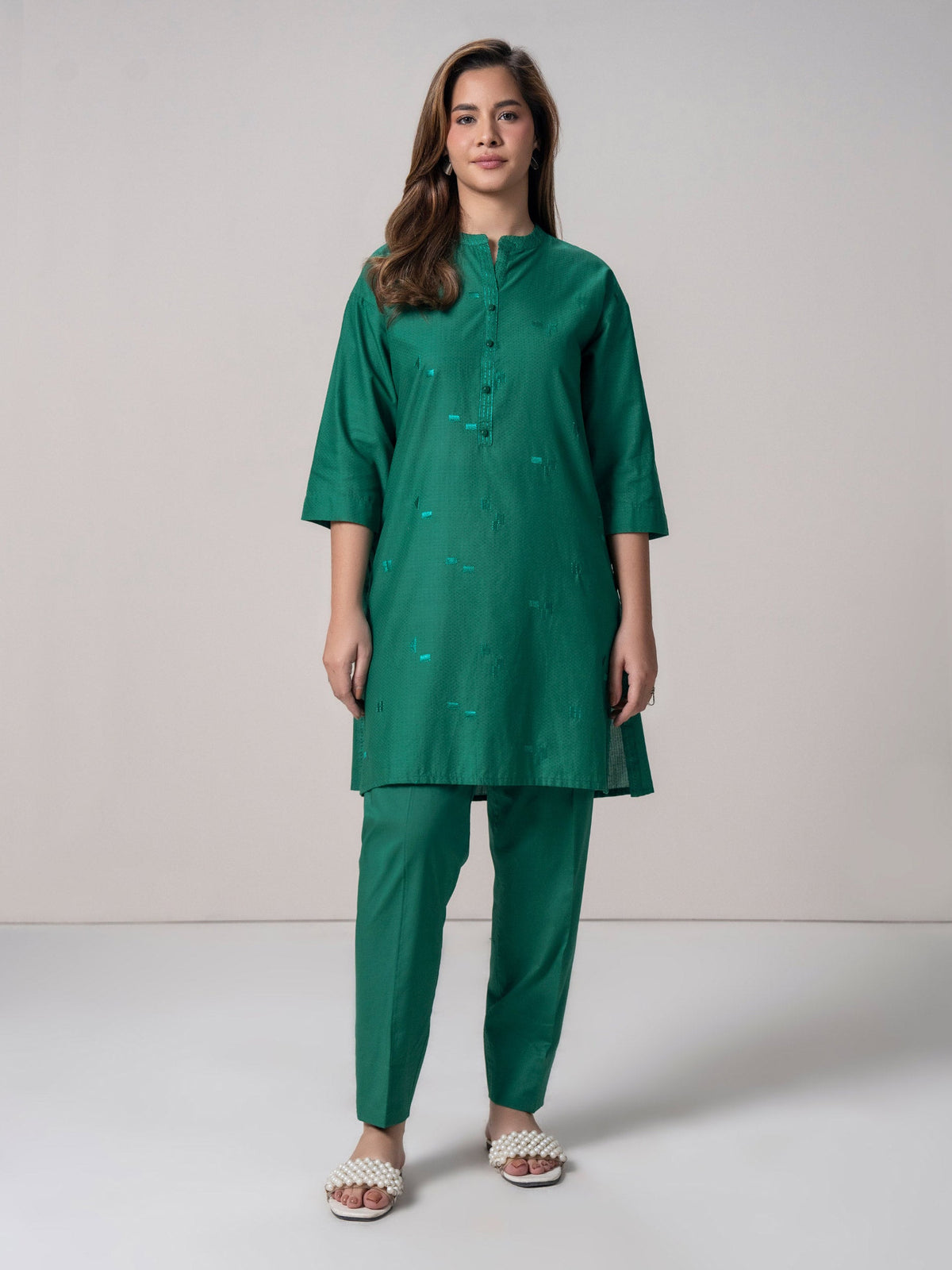 2 Piece Lawn Suit- Embroidered (Pret)