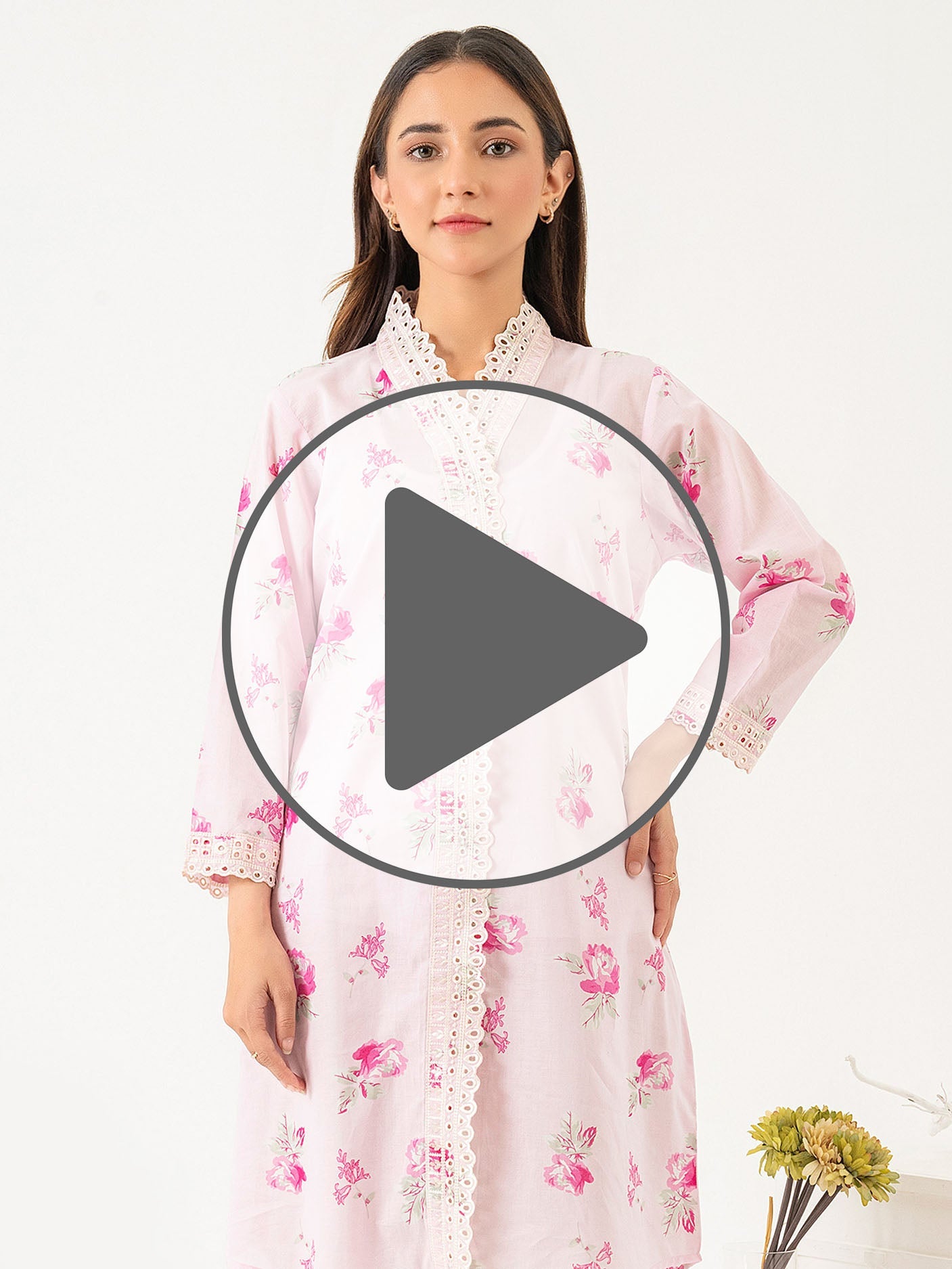 Lawn Shirt-Embroidered (Pret)