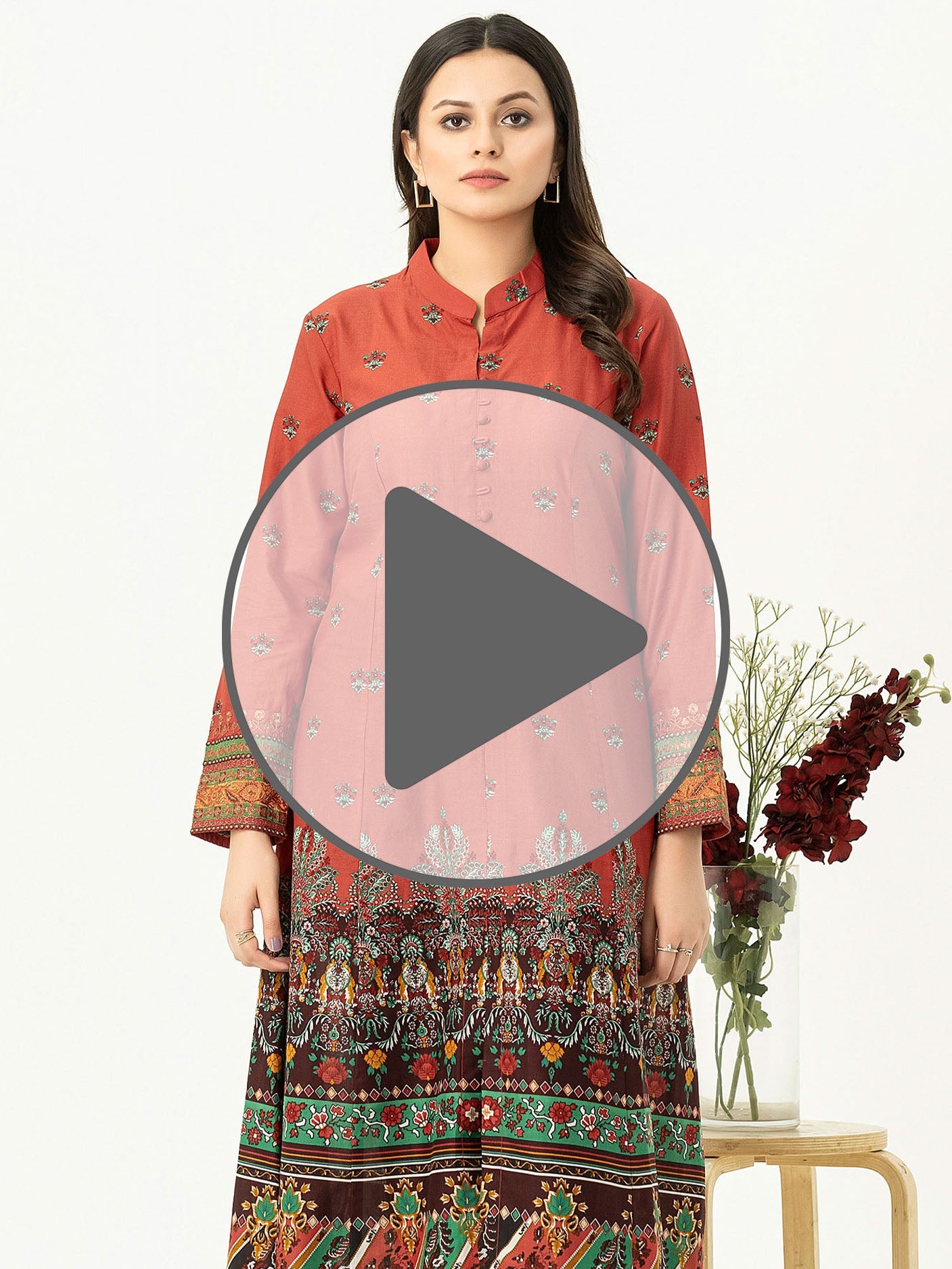 Lawn Shirt-Embroidered (Pret)