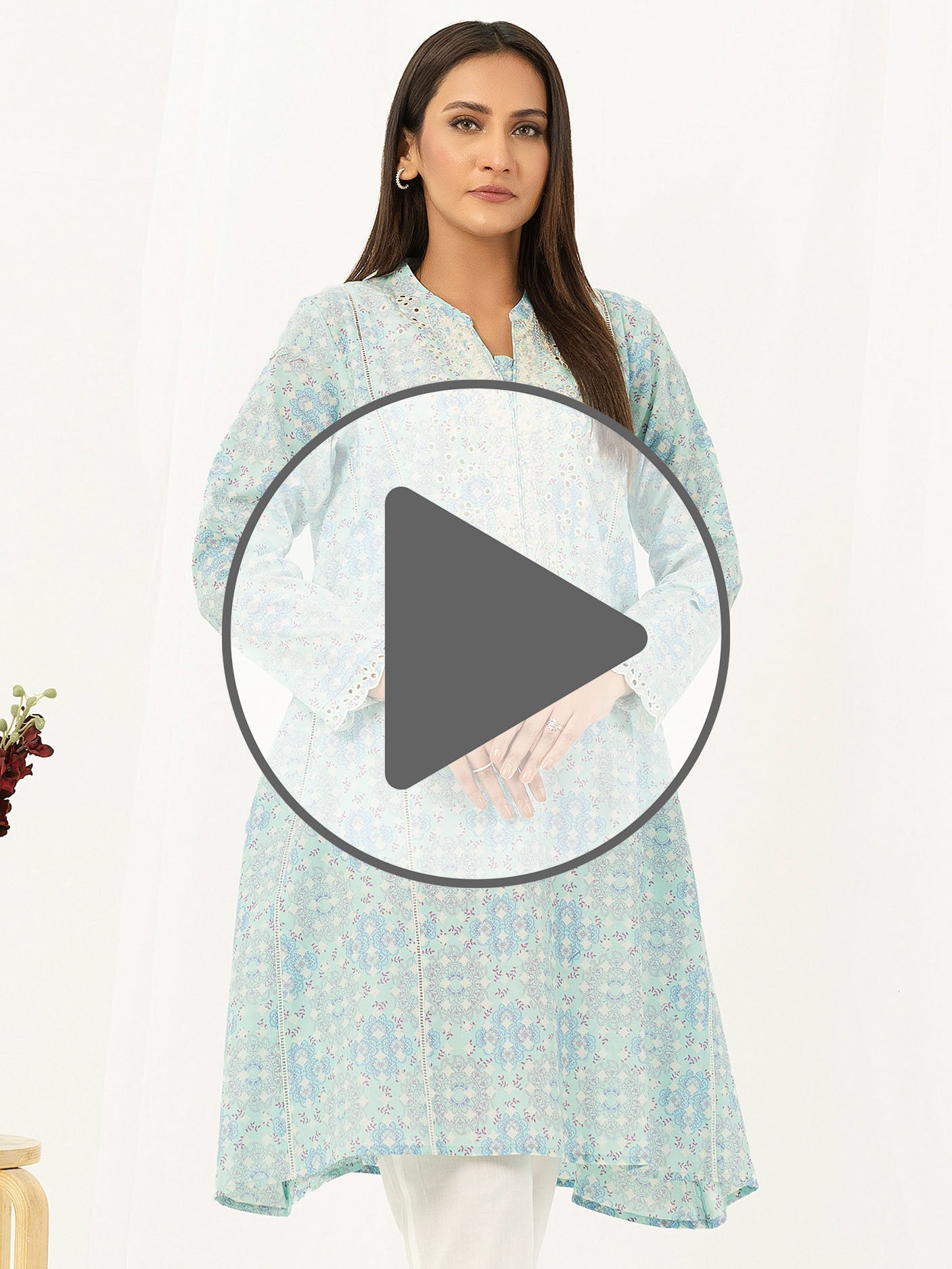 Lawn Frock-Embroidered (Pret)