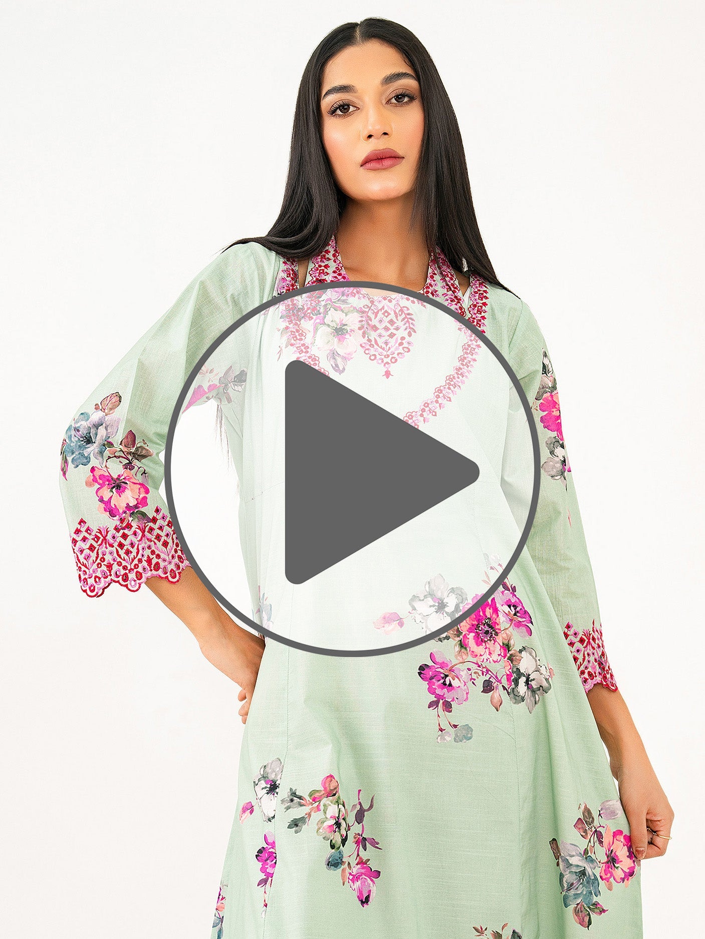 Lawn Shirt-Embroidered (Pret)