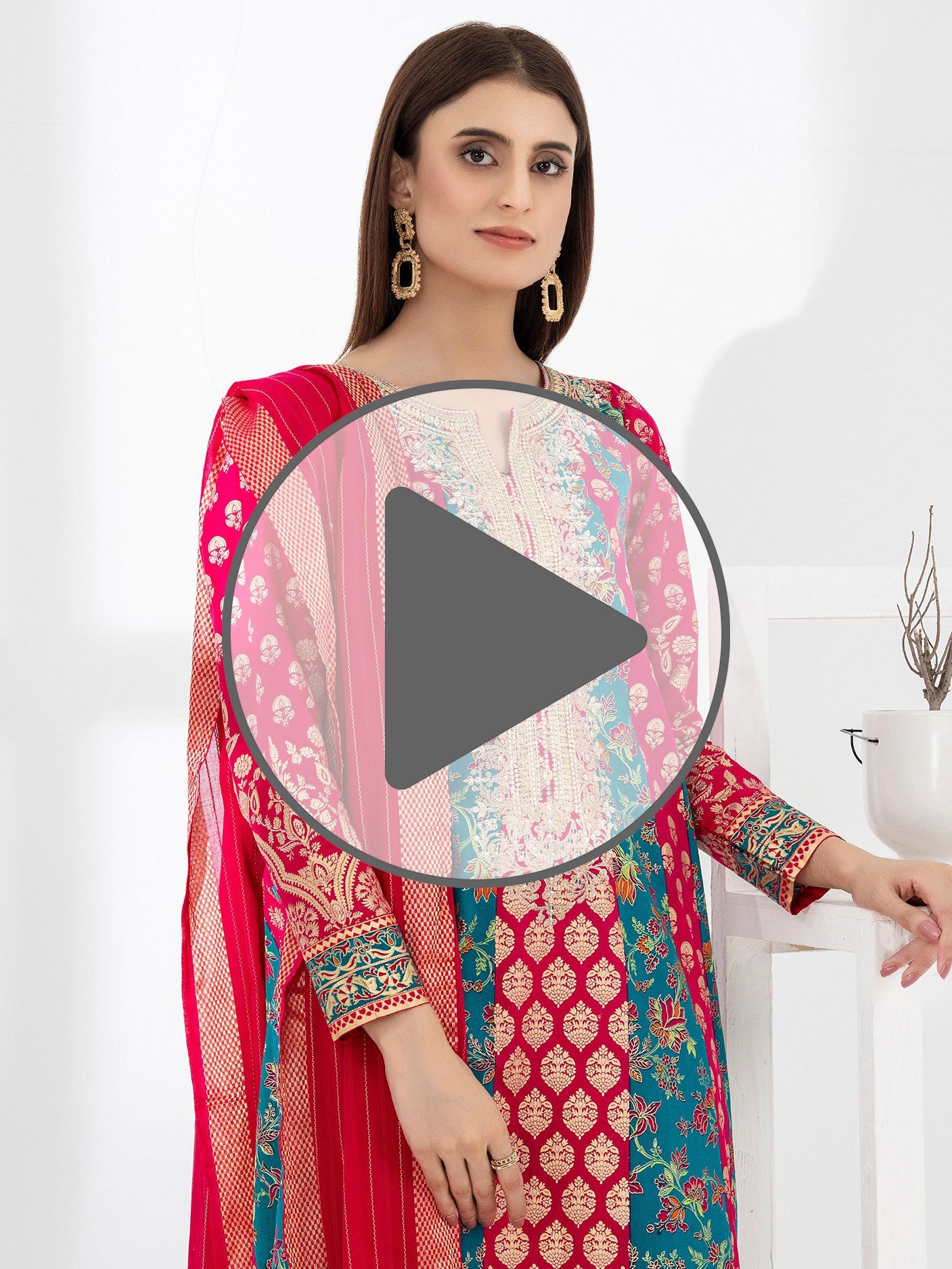 2 Piece Lawn Suit-Embroidered (Pret)