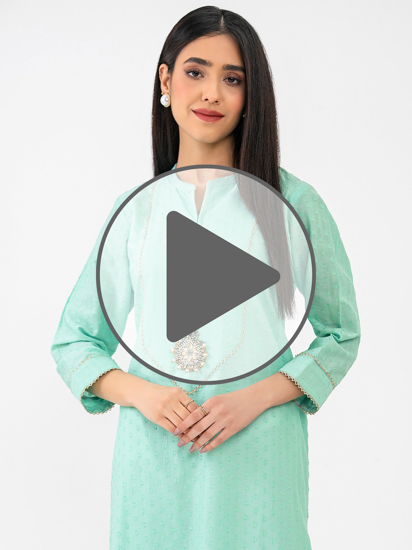 Jacquard Shirt-Embroidered (Pret)