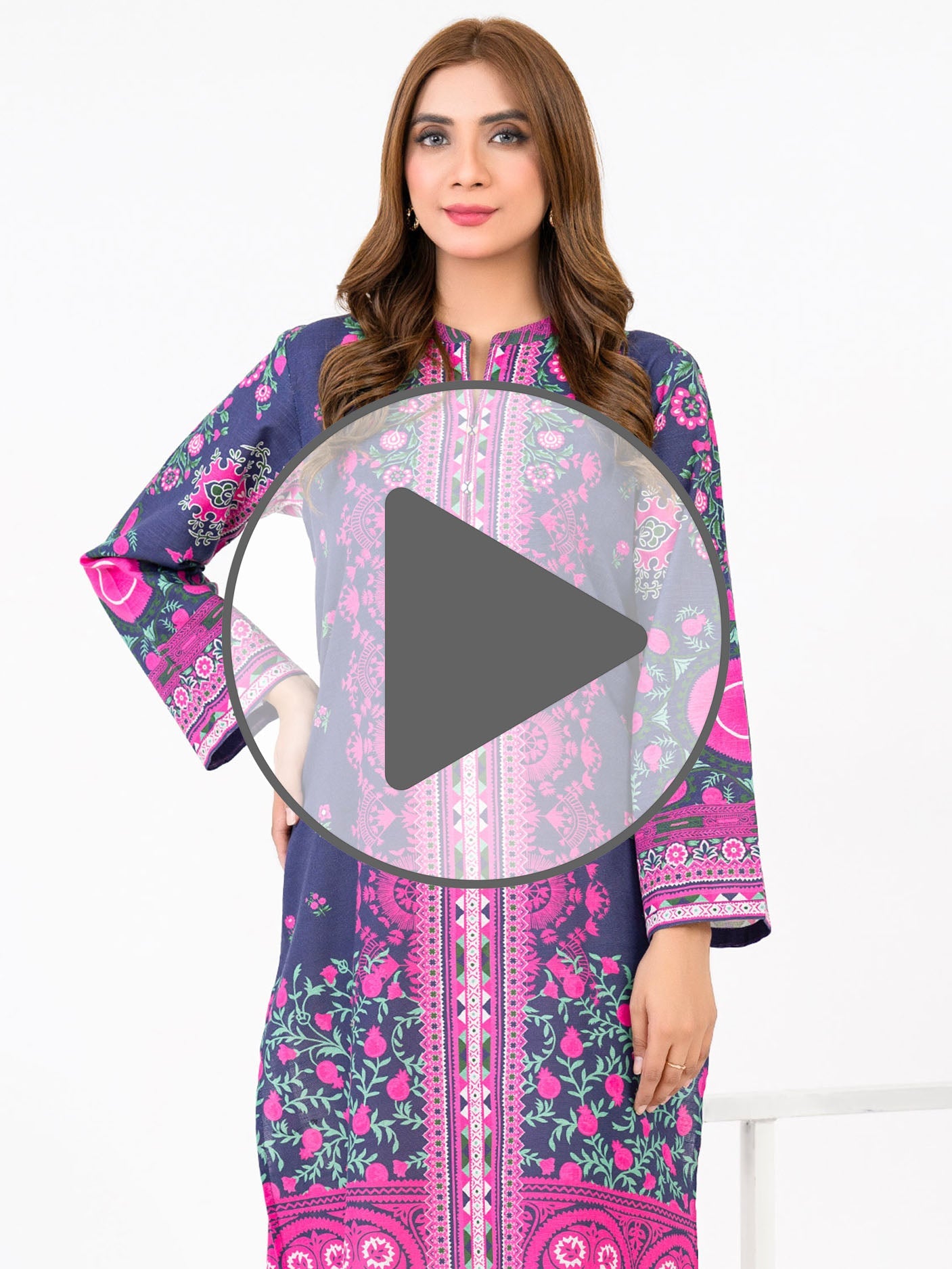 Khaddar Shirt-Printed(Pret)
