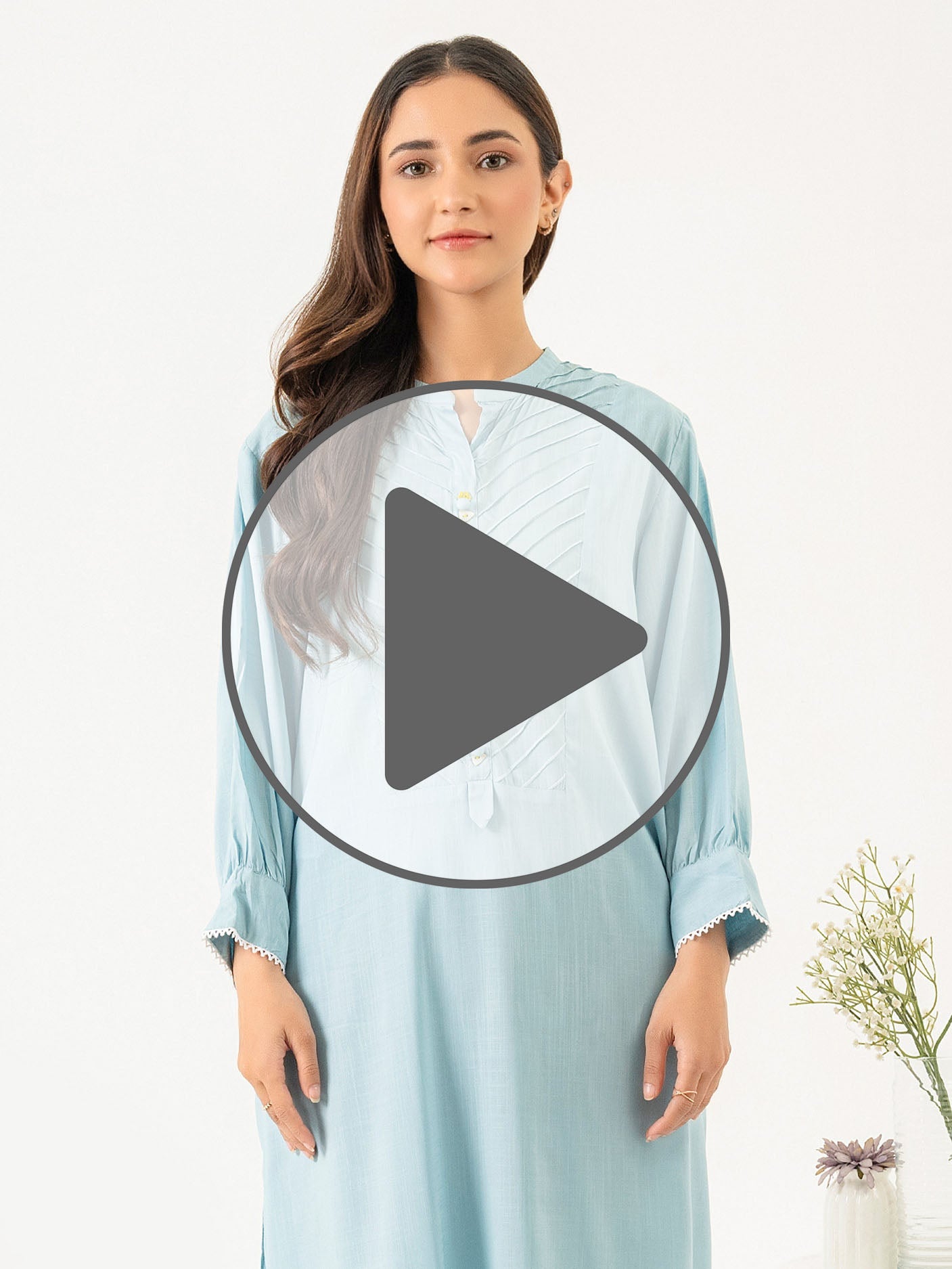 2 Piece Viscose Suit-Dyed(Pret)