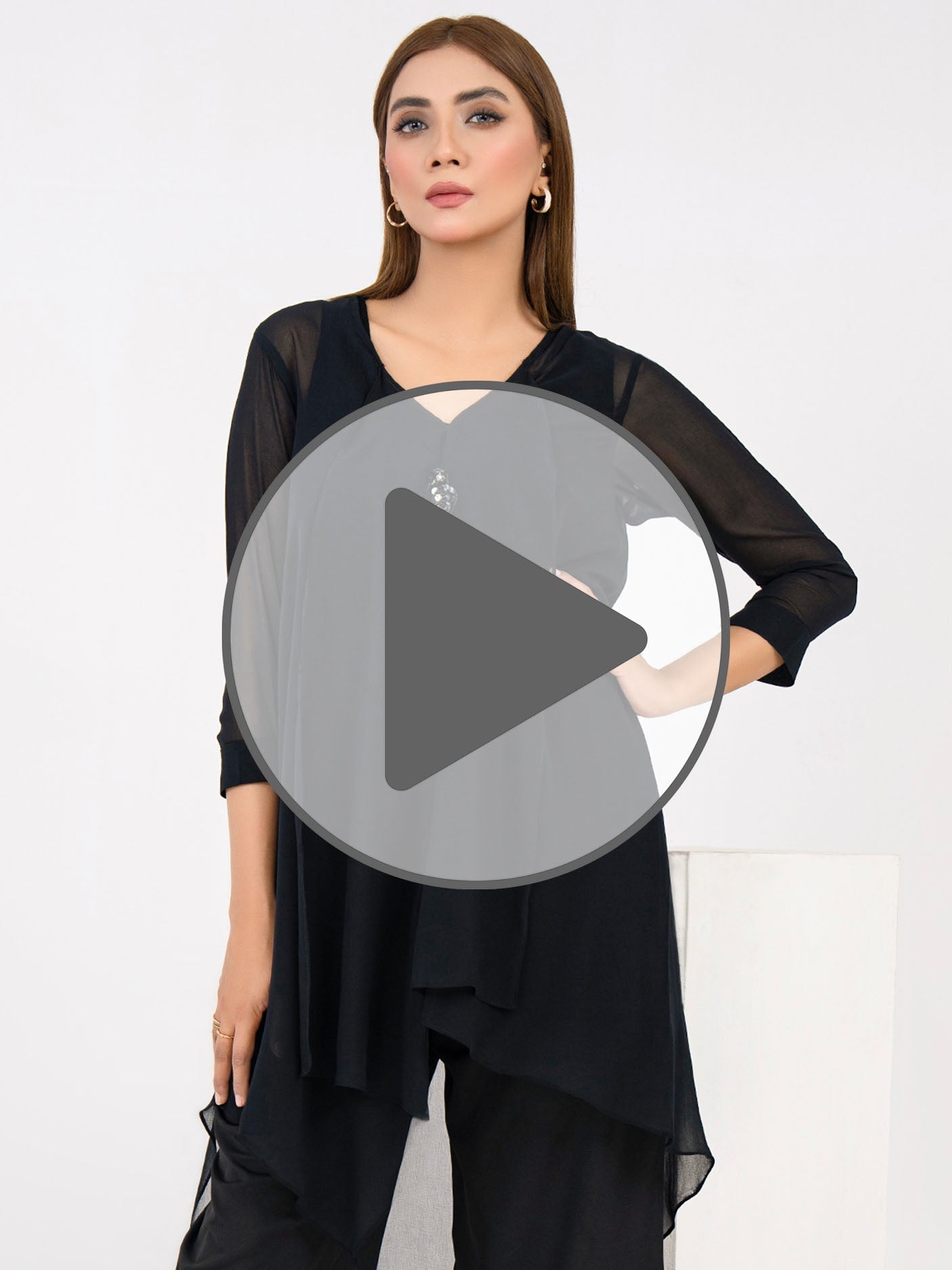 Chiffon Top-Embellished