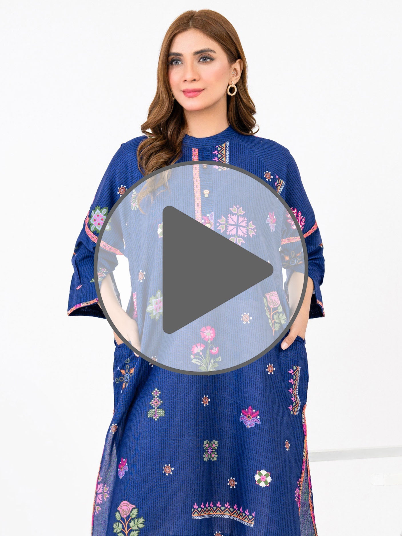 Khaddar Shirt-Embroidered(Pret)