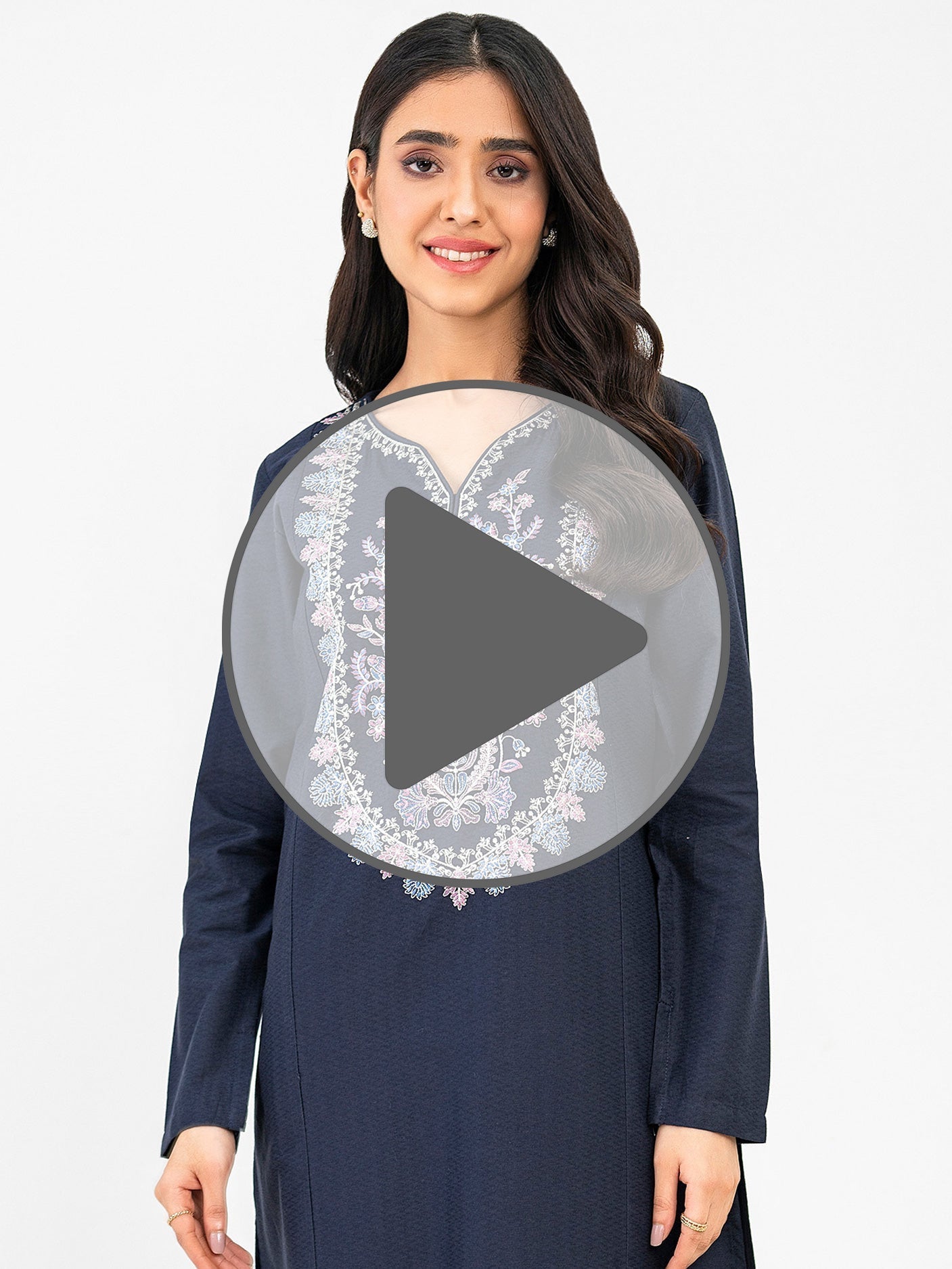 Jacquard Shirt-Embroidered (Pret)
