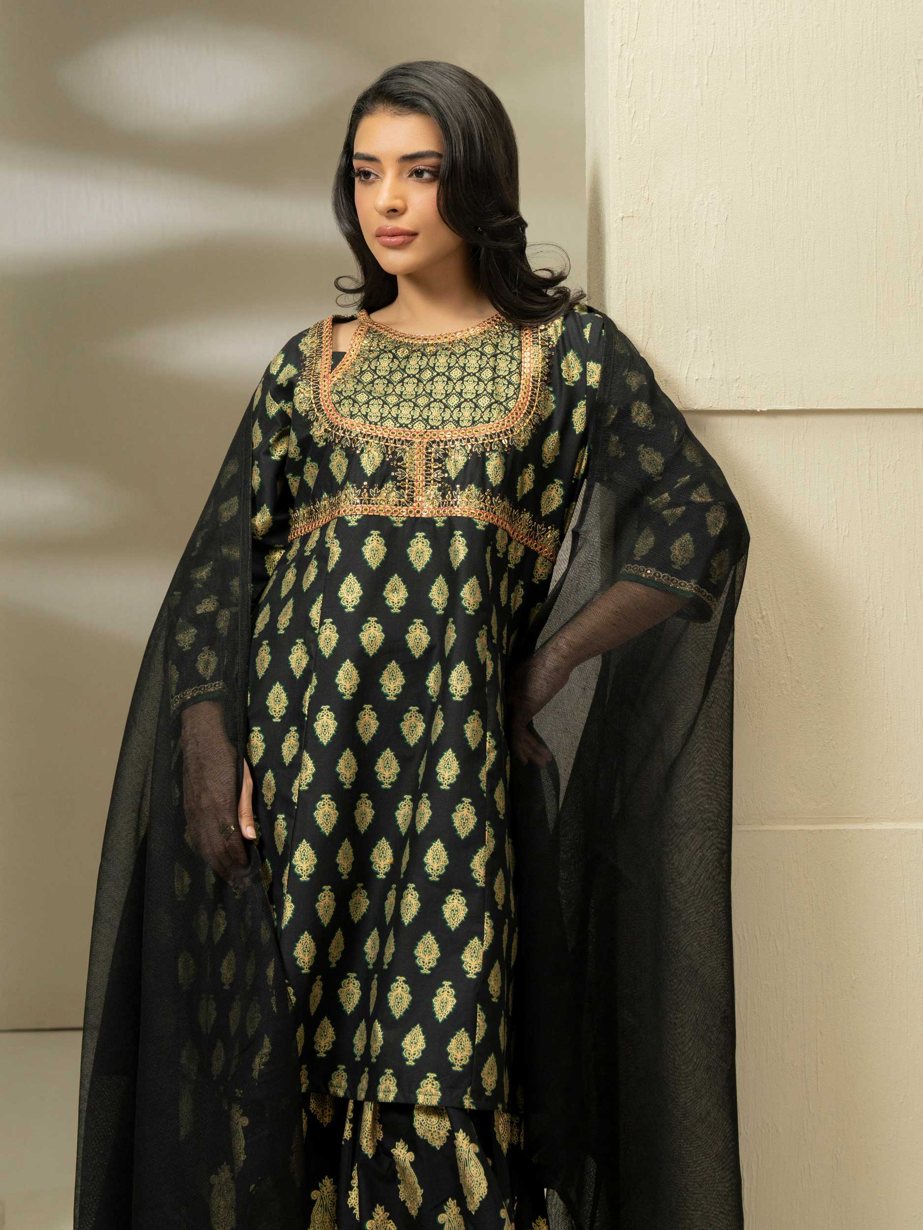 3 Piece Lawn Suit-Embroidered (Pret)