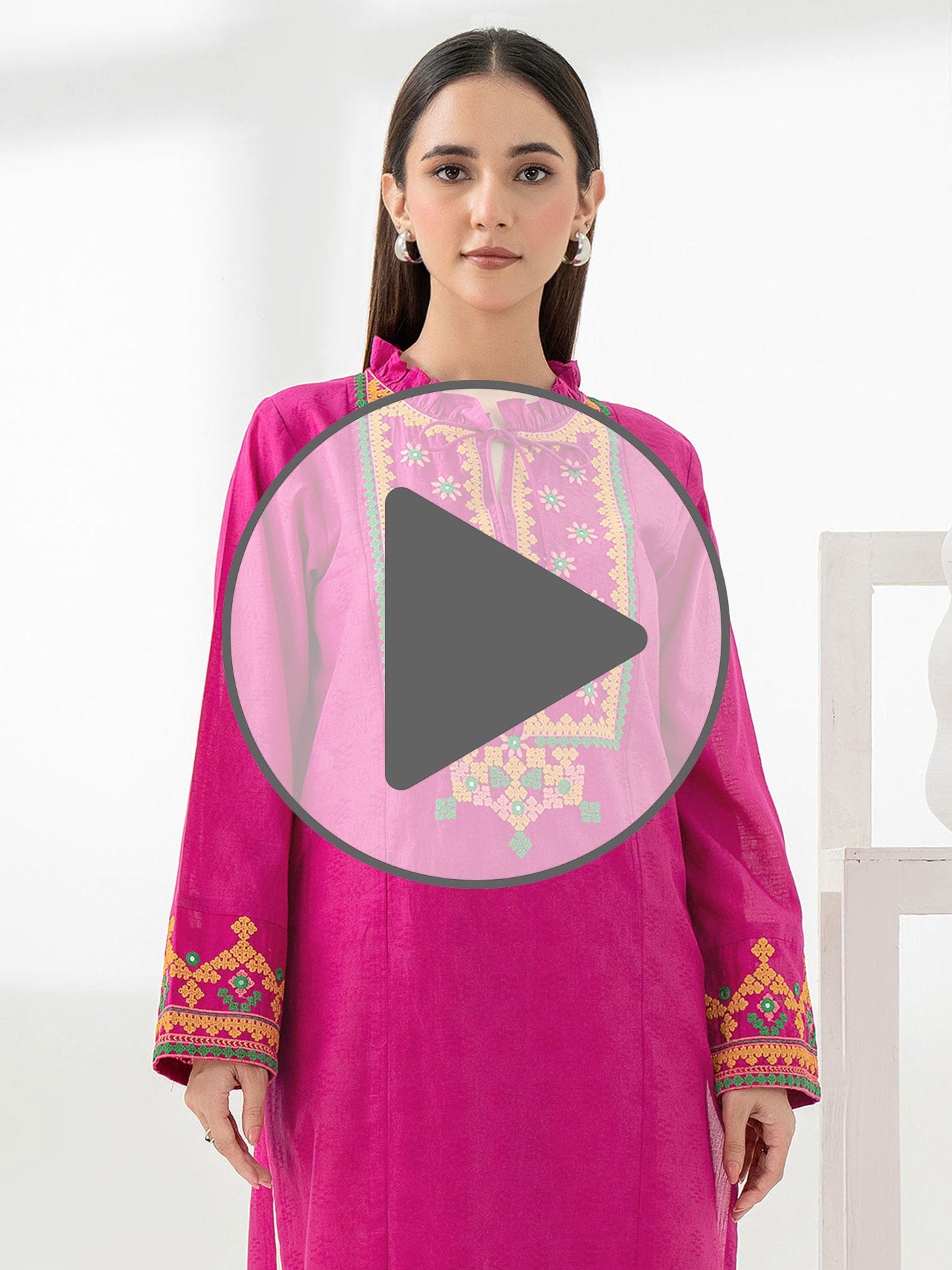 Jacquard Shirt-Embroidered (Pret)