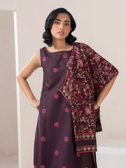 2 Piece Jacquard Suit-Embroidered (Pret)