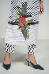 2 Piece Printed Lawn Suit