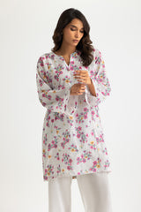 Rayon Printed Shirt With Embroidered And Dyed Trouser