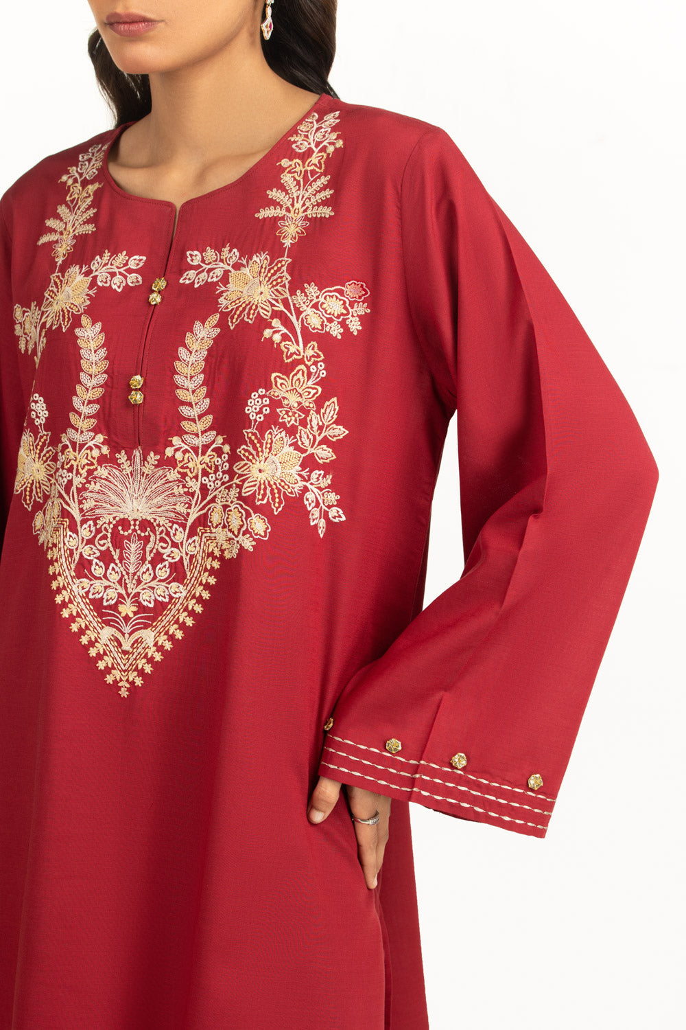 Rawsilk Embroidered Co-Ord Set