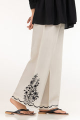 Rawsilk Embroidered Trouser