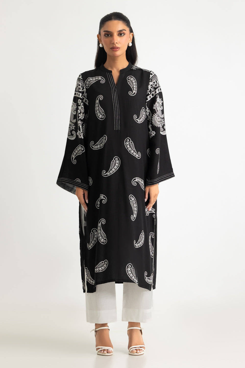 Rayon Printed Shirt And Dyed Trouser