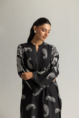 Rayon Printed Shirt And Dyed Trouser