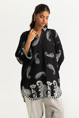 Rayon Printed Shirt And Embroidered Shalwar