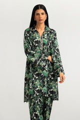 Royan Printed Co-Ord Set With Embroidered