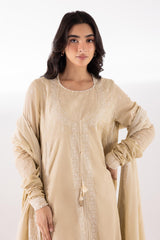 Stitched Embroidered Voil Shirt + Dupatta