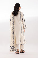 Stitched Embroidered Voil Shirt + Dupatta