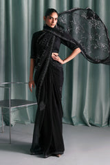 Embellished Chiffon Saree
