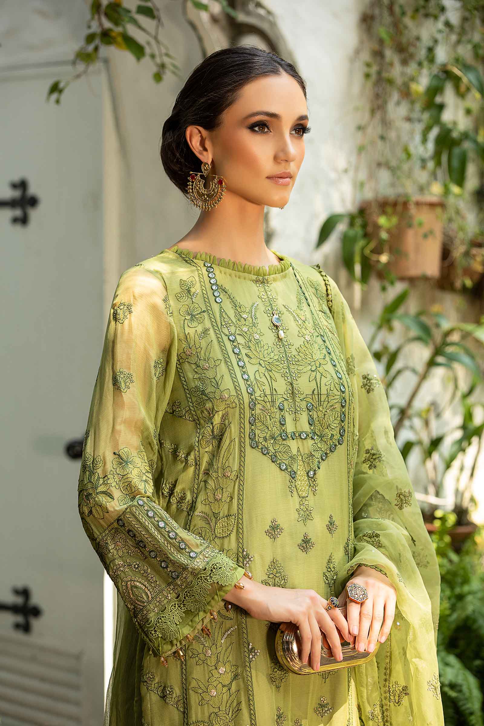 3 Piece Embroidered Suit