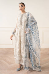 3 Piece Embroidered Organza Suit