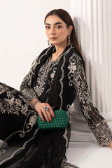 3 Piece Embroidered Chiffon Suit