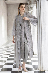 3 Piece Embroidered Organza Suit