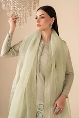 3 Piece Embellished Raw Silk Suit