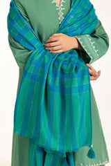 Acrylic Checkered Shawl