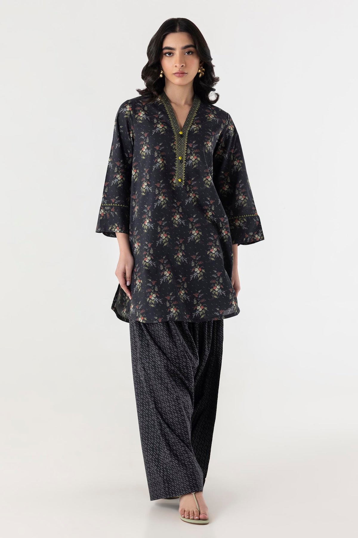 Stitched Printed Lawn Shirt