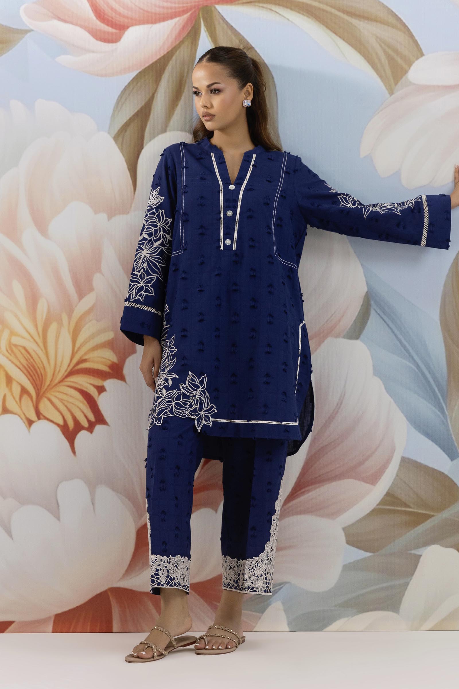 Stitched Embroidered Shirt