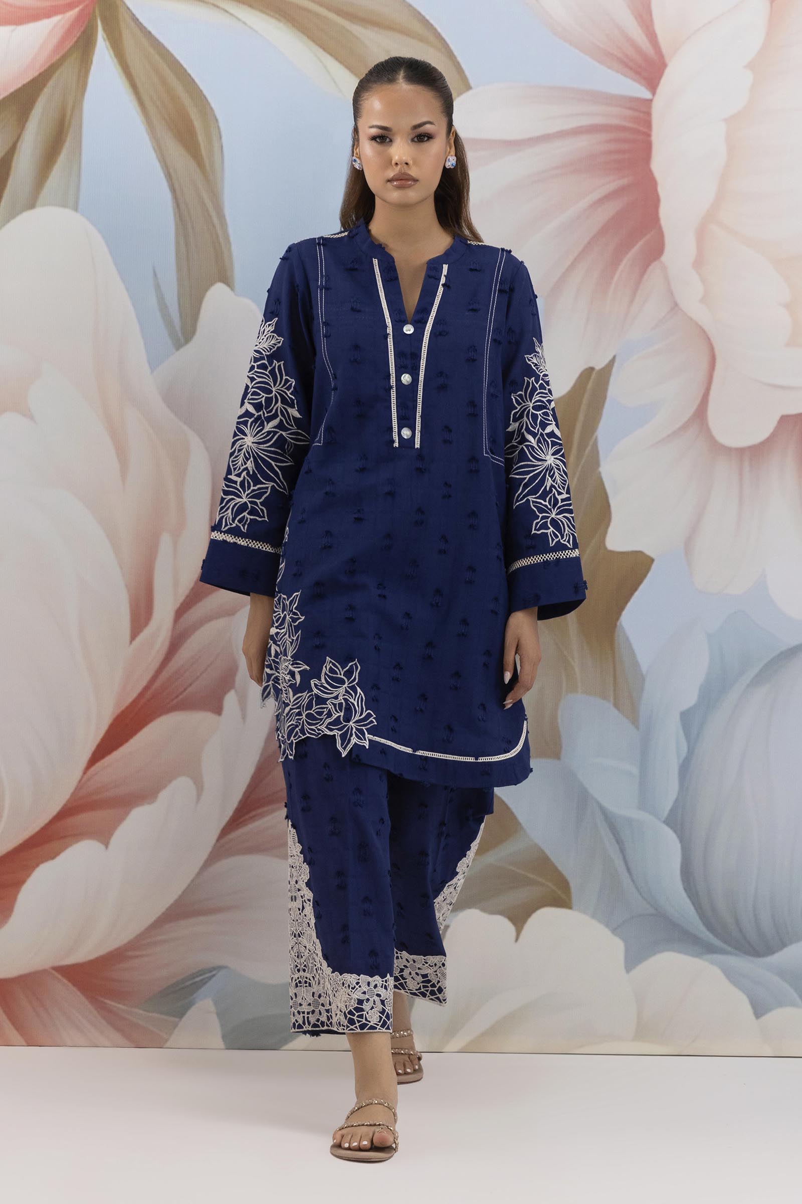 Stitched Embroidered Shirt