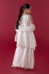 Stitched Kids Embroidered Net Suit
