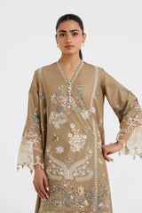 Stitched Embroidered Lawn Shirt+ Culotte