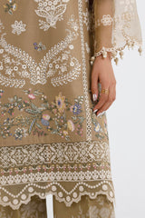 Stitched Embroidered Lawn Shirt+ Culotte