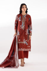 Stitched Printed Lawn Shirt + Culotte