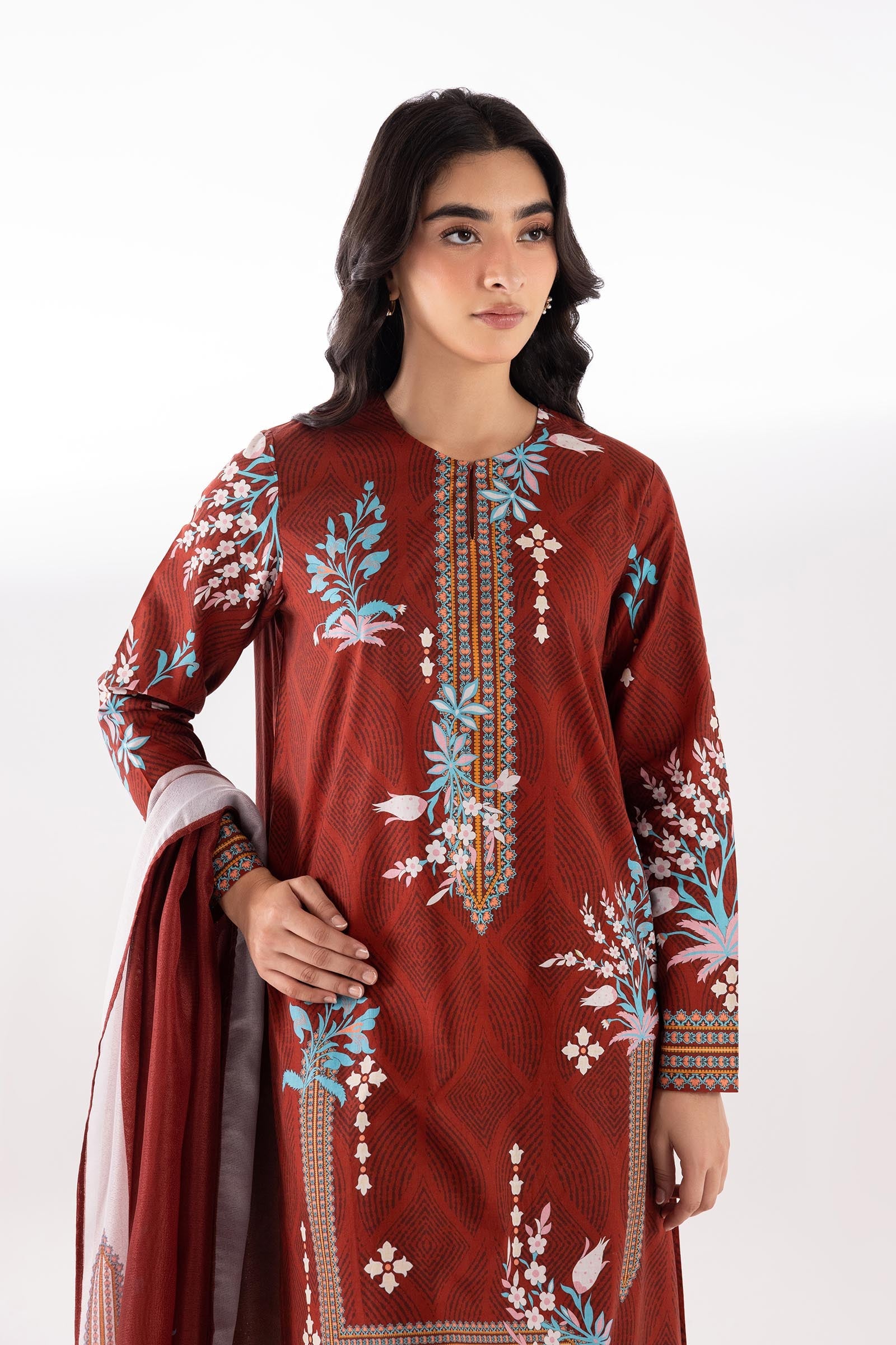 Stitched Printed Lawn Suit