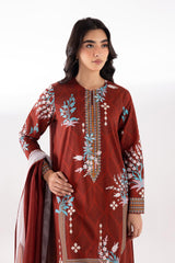 Stitched Printed Lawn Shirt + Culotte