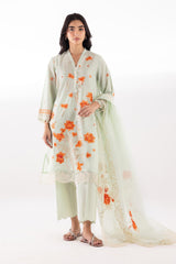 Stitched Muzlin Embroidered Lawn Shirt