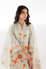 Stitched Muzlin Embroidered Lawn Shirt
