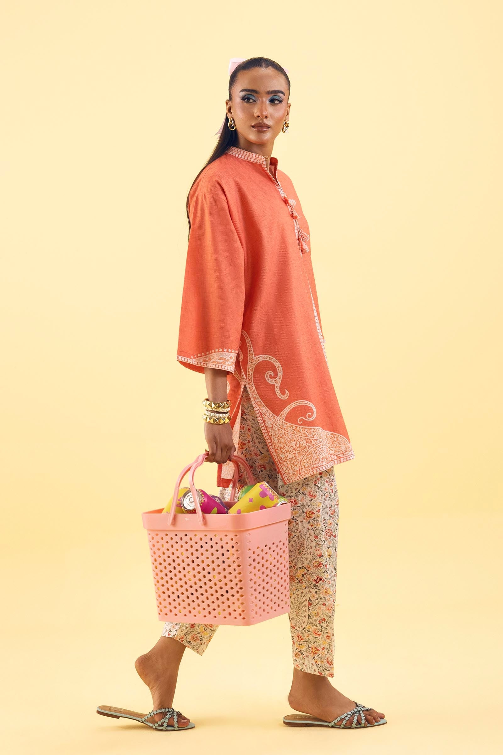 Stitched Printed Dobby Shirt+ Shalwar
