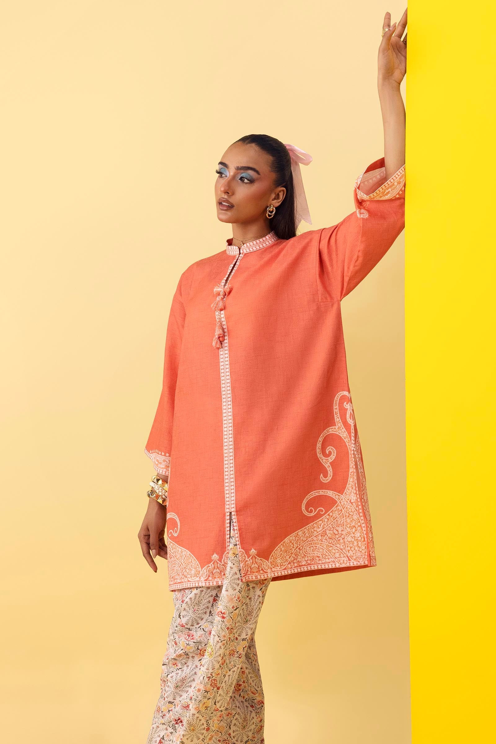 Stitched Printed Dobby Shirt+ Shalwar