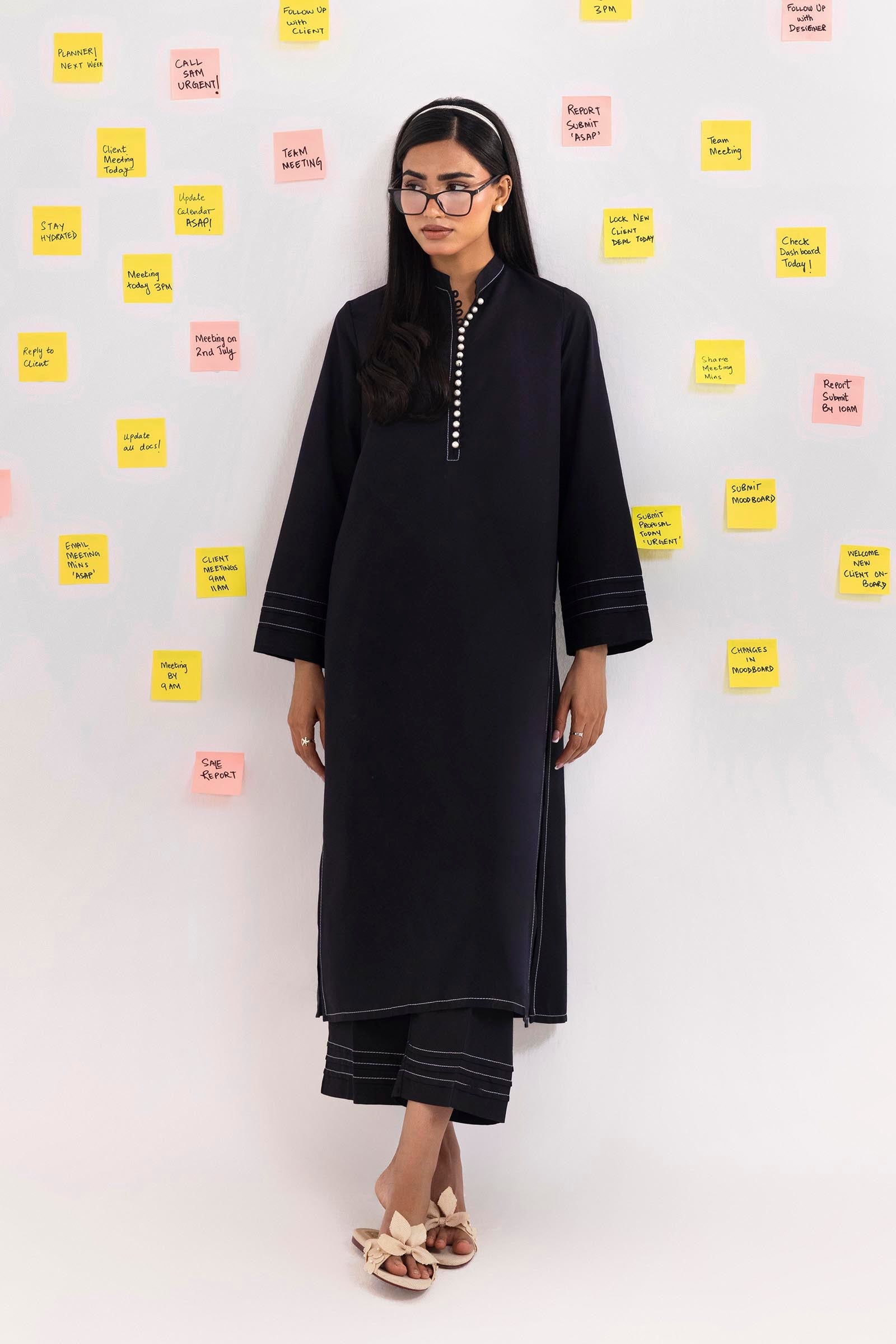 Stitched Linen Shirt+ Culotte