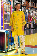 Stitched Printed Linen Shirt + Shalwar