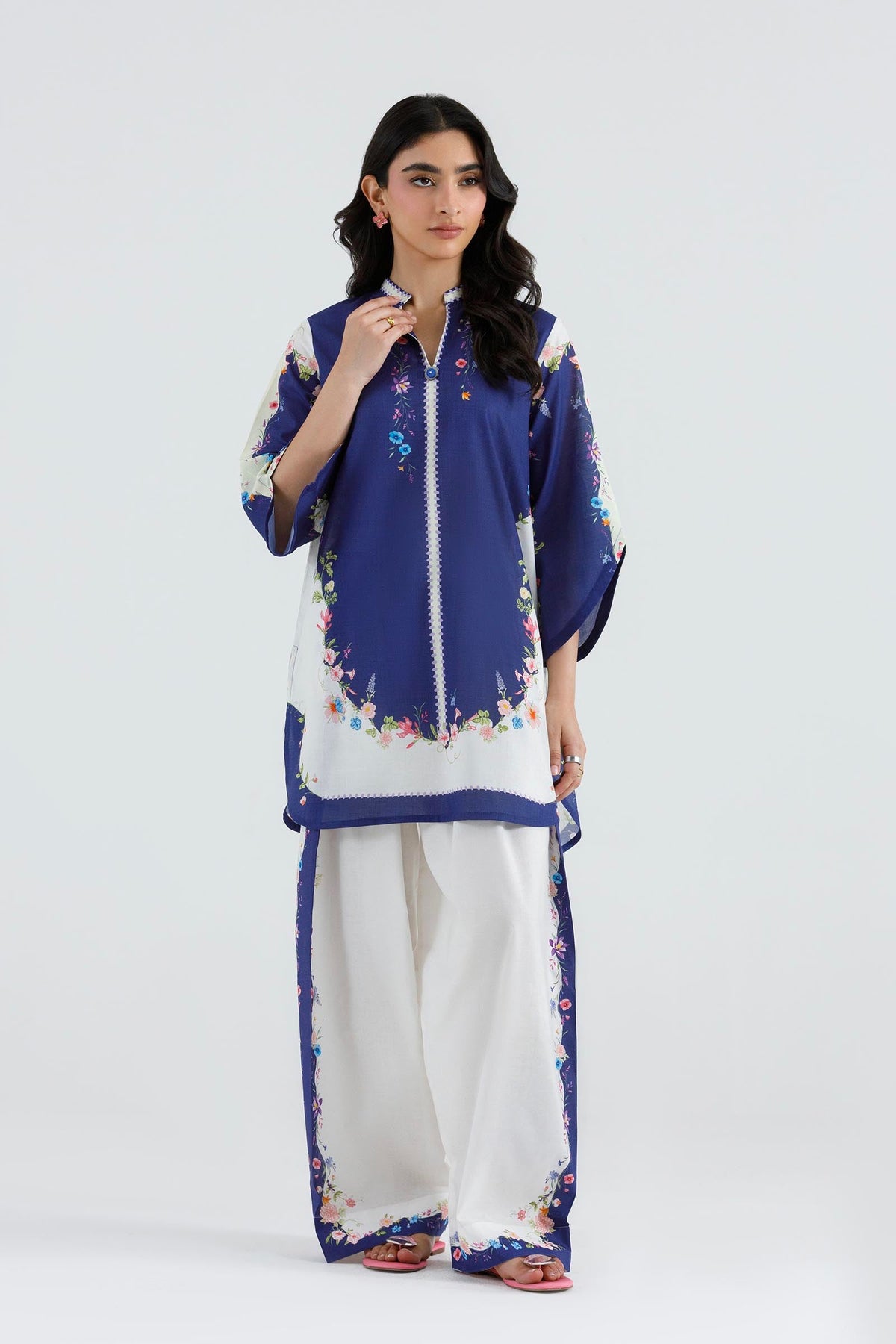 Stitched Printed Lawn Shirt+ Shalwar