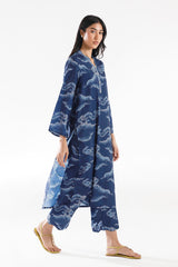 Stitched Printed Viscose Shirt + Culotte