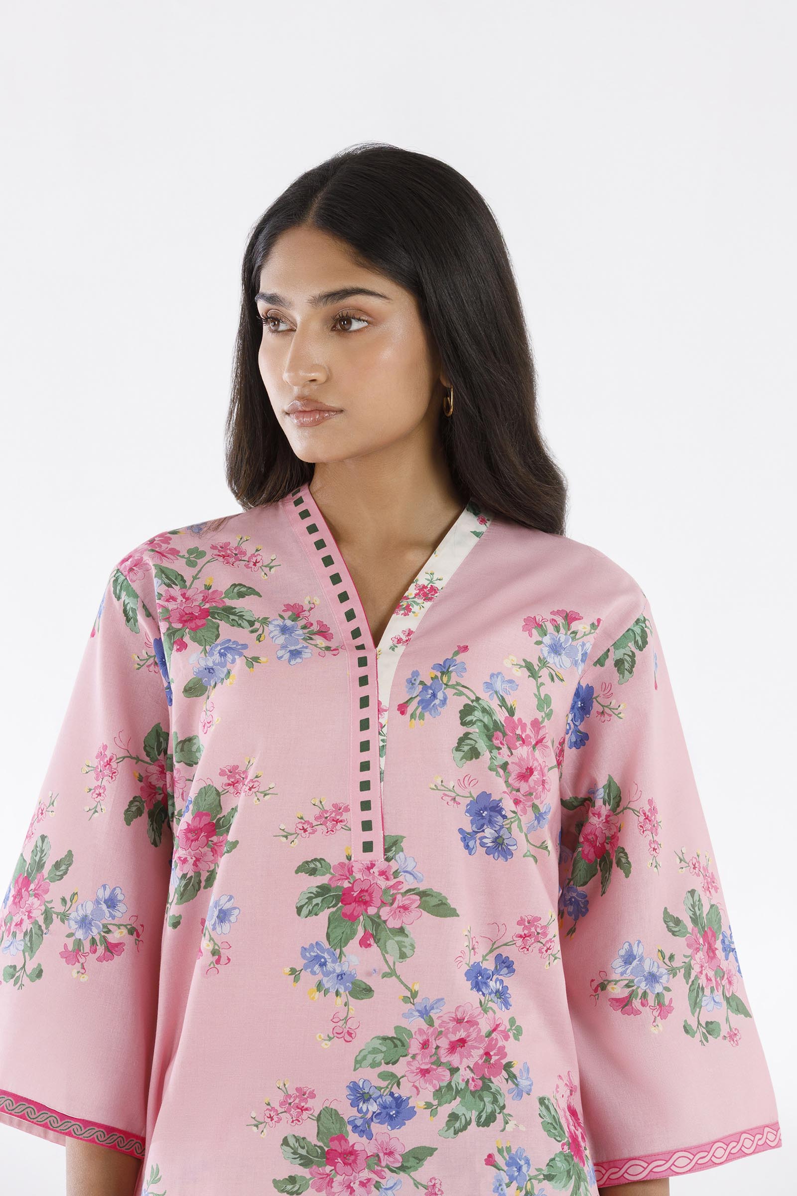 Stitched Printed Lawn Shirt+ Culotte